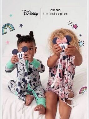 Little Sleepies Disney Mickey Mouse Bamboo Lovey NEW